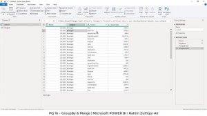 PQ 16 - GroupBy & Merge in Power Query | Microsoft POWER BI