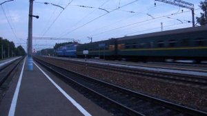 Скорый поезд №47 "Молдова" Москва - Кишинев. Поезд из Москвы. Калуга-2. The train Moscow-Kishinev