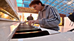 Interstellar Airport Piano Performance Paris