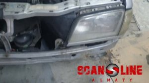 Mercedes 202, 2001 г.в. Установка бюджетных противотуманок в бампер.