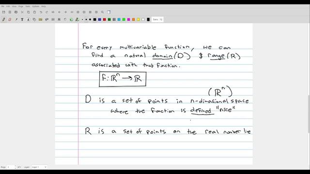 Multivariable (Scalar Valued) Functions Domain and Range смотреть онлайн
