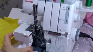 Оверлок Janome MyLock 784. Часть  2. Работа на оверлоке.
