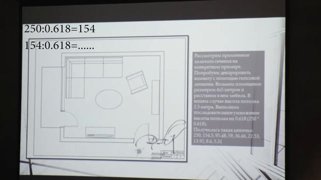 "Золотое сечение: практическое применение в архитектуре интерьера". Гульмира Урбисинова