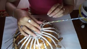 Корзина из газетных трубочек