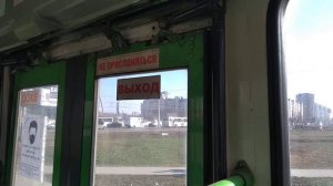 Поездка на автобусе номер 14 город Омск, часть маршрута.