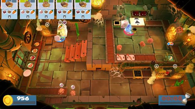 Overcooked 2: Night of the Hangry Horde World 1 DLC 3 Stars 2 Players No Commentary Gameplay PC