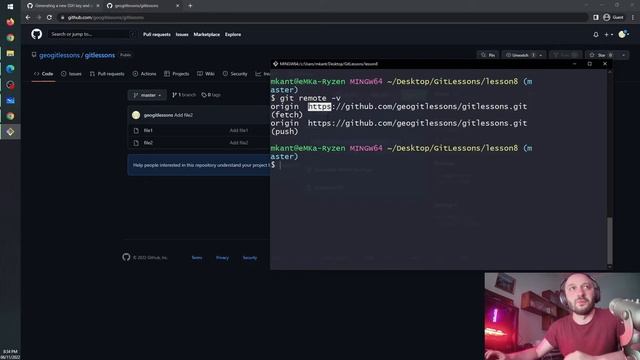 GIT N9. SSH გასაღების მიბმა GitHub-ზე. რეპოზიტორის კლონირება смотреть онлайн