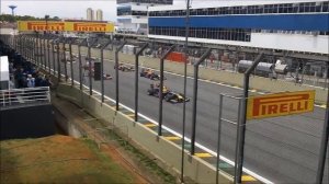 Interlagos Formula 1 Grand Prix Start: From the Stands [720p HD]