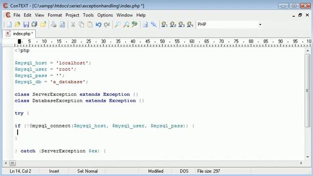 Beginner PHP Tutorial 187 Custom Exceptions 360p смотреть онлайн