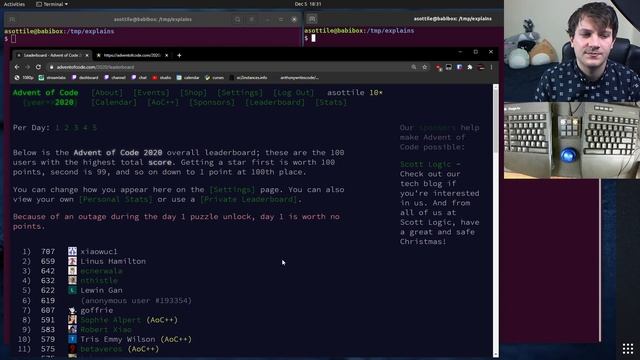 what is advent of code? (beginner) anthony explains #167 смотреть онлайн
