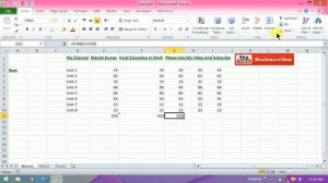 What type of sum in excel book Excel Education In Hindi By Manish