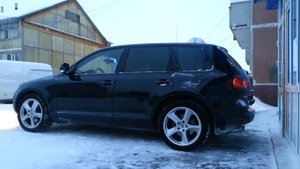 Пневма VW Touareg. Air suspension in work