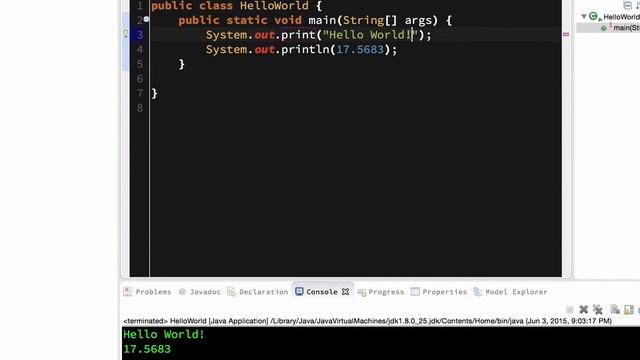 Java Programming Tutorial 4 - Console Output смотреть онлайн