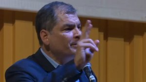 Rafael Correa en la Facultad de Ciencias Sociales - UBA