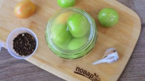 Зеленые помидоры с горчицей на зиму