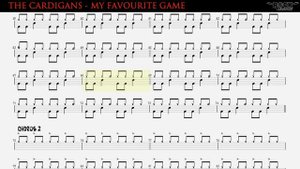 THE CARDIGANS - My Favourite Game [DRUM SCORE]