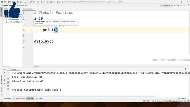 Globals Function in Python || Tutorial - 52 || Python Tutorial