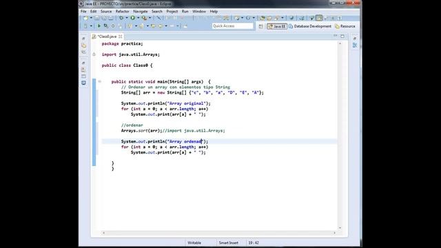 java.util.Arrays.sort(String[] str)