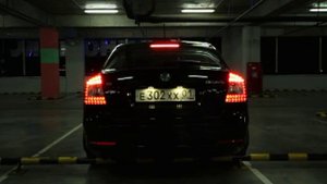 Skoda Octavia II FL работа задних светодиодных фонарей