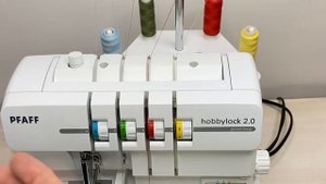 ЗАПРАВКА ОВЕРЛОКА. Подготовка оверлока Pfaff Hobbylock 2.0 к работе.