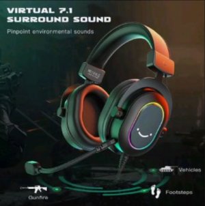 Fifine Dynamic RGB игровая гарнитура с микрофоном