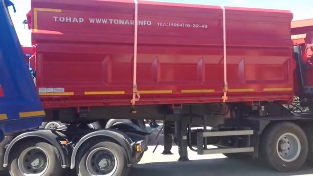 Полуприцеп-самосвал грузоподъёмностью 100 тонн!!! смотреть онлайн