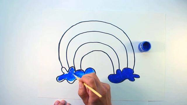 Как нарисовать радугу.How to draw a rainbow.Усимся рисовать радугу.SHONY COLORS// смотреть онлайн