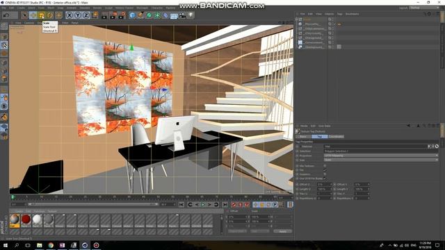 Cinema 4D tutorial: how to apply and scale texture смотреть онлайн