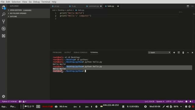 How to Create Hello World in Python