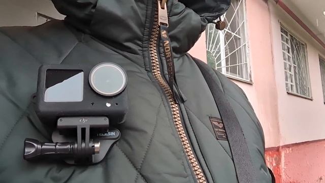 dji osmo action 4 плюс магнитный держатель крепление на шею от telesin видео тест