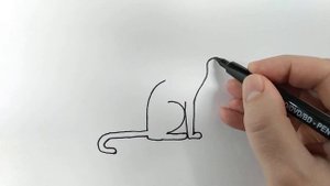 Кошка из цифр 21