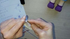 МК для начинающих Реглан. Платье для куклы спицами.