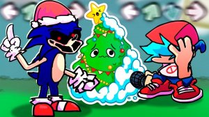 СОНИК.EXE В Лесу Родилась Ёлочка во Friday Night Funkin' VS Sonic.EXE WinterFest V.1