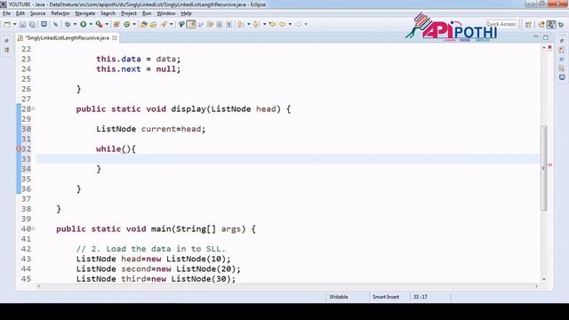 5 How to find the length of the Singly Linked List in JAVA Recursive way | Data Structure using JAV смотреть онлайн