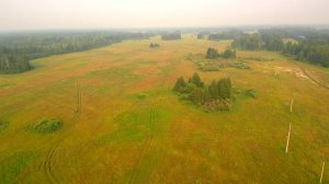 Северный район НСО, окраины с.Северное с высоты птичьего полёта.