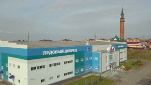 Город Арск (Республика Татарстан) с высоты птичьего полета (октябрь 2019 года)