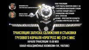 ТРАНСЛЯЦИЯ ЗАПУСКА ПРОГРЕСС МС-23 | БАЙКОНУР| МКС | 24 МАЯ