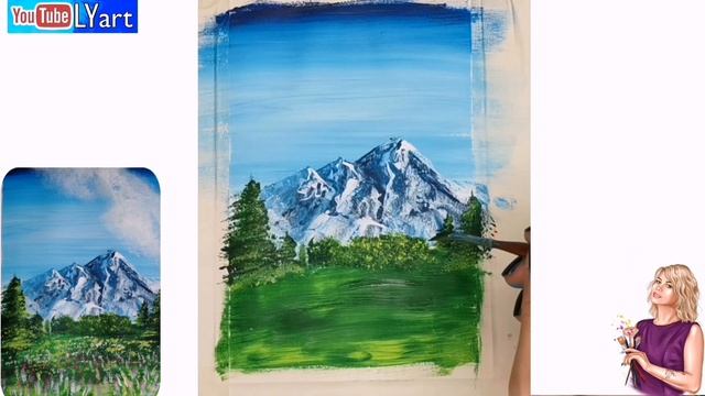 Online урок /картина за 15 минут /для начинающих смотреть онлайн