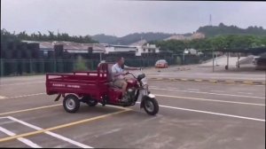 Грузовой трицикл на автодроме (змейка с 1:50).