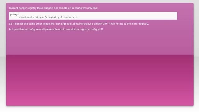 can docker registry proxy support multiple remoteurl? смотреть онлайн