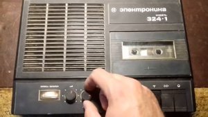 Магнитофон "Электроника-324-1". Первый пуск. Tape recorder "Electronica-324-1". First start.