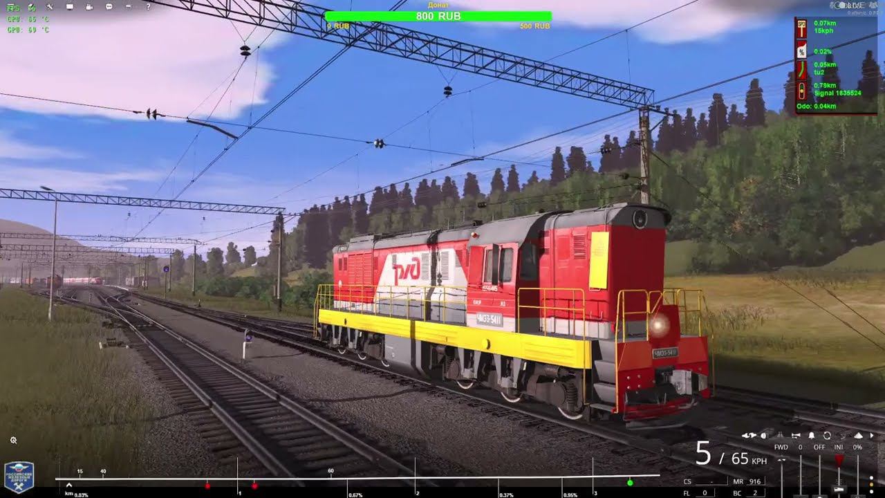 Trainz Railroad Simulator 2019 сценарий "Манёвры на станции Инзер" смотреть онлайн