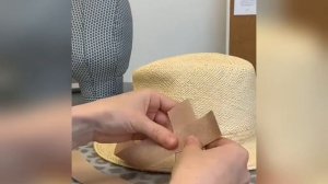 Как сделать соломенную шляпу своими руками How to make a sun hat for dolls #Shorts