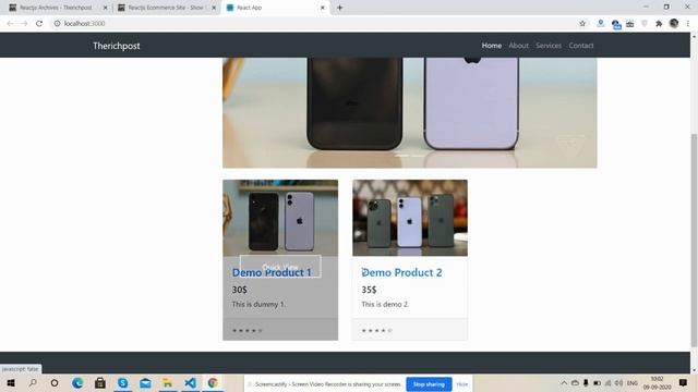 Reactjs Ecommerce Site - Open Product inside modal popup