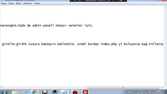 Mybb Admin Paneli Hata Veren Sitede FTP Den İndex Değiştirmek смотреть онлайн