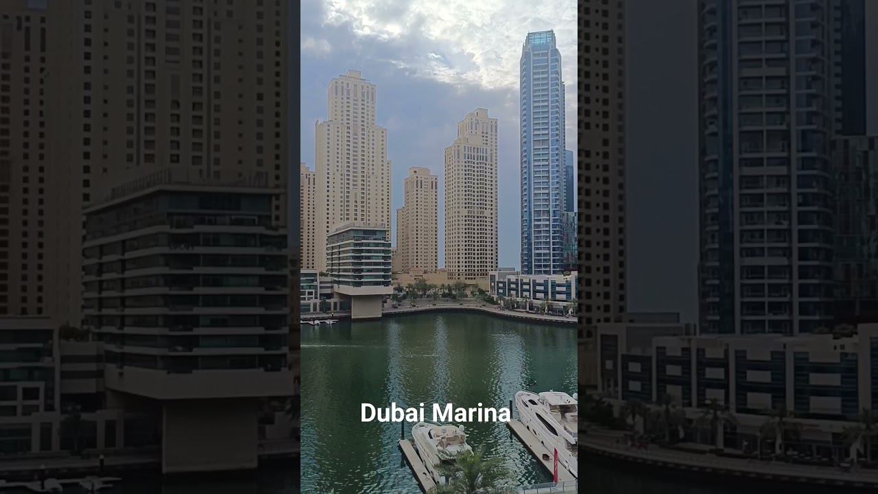 Dubai Marina view from the Marina Mall #travel #dubai #отдых #путешествия #marinadubai #marinamall