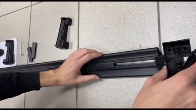 Установка багажника на крышу машины. Модельный багажник Атлант. смотреть онлайн