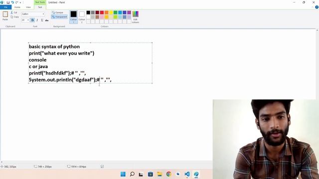 Basic syntax of python | print function in python