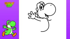 How to DRAW YOSHI - Super Mario