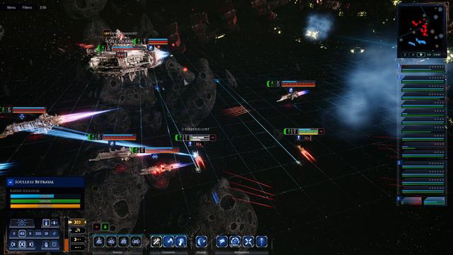 Skalgrim Mod - Death Guard vs Imperial Navy - Massive Battle - Battlefleet Gothic Armada 2